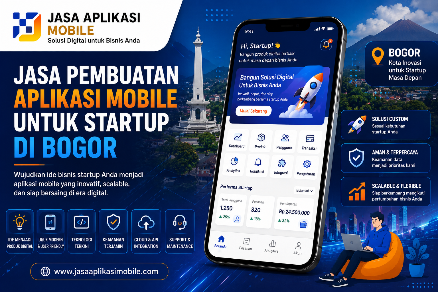 Jasa Pembuatan Aplikasi Mobile untuk Startup di Bogor